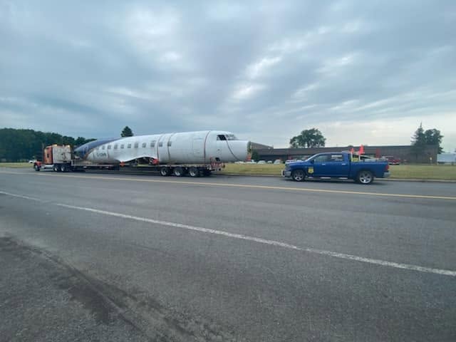 Transport de fuselage avion